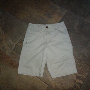 Eddie Bauer Boys Youth Khaki chino bermuda school Shorts 10 flat front Cotton +